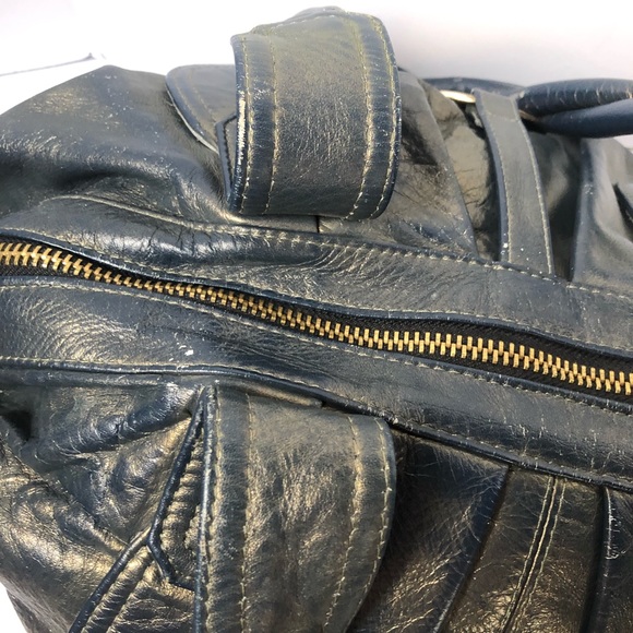 Gustto Iridescent Blue/Gold Tone Bag. - Picture 7 of 10